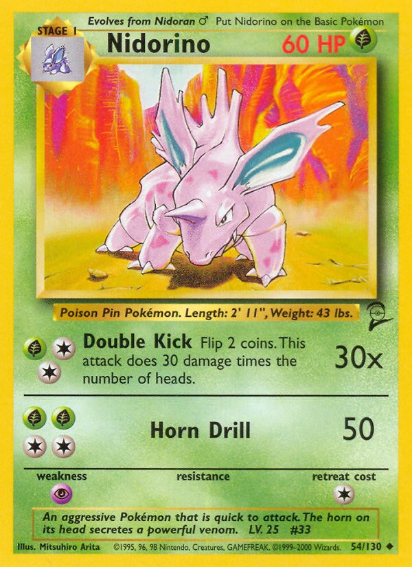 2000 Pokémon Base Set 2 2000 Pokémon Base Set 2 #54 trading card