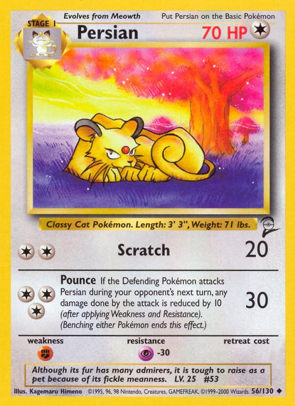 2000 Pokémon Base Set 2 2000 Pokémon Base Set 2 #56 trading card