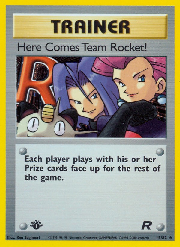 2000 Pokémon Team Rocket Here Comes Team Rocket! #15 trading card