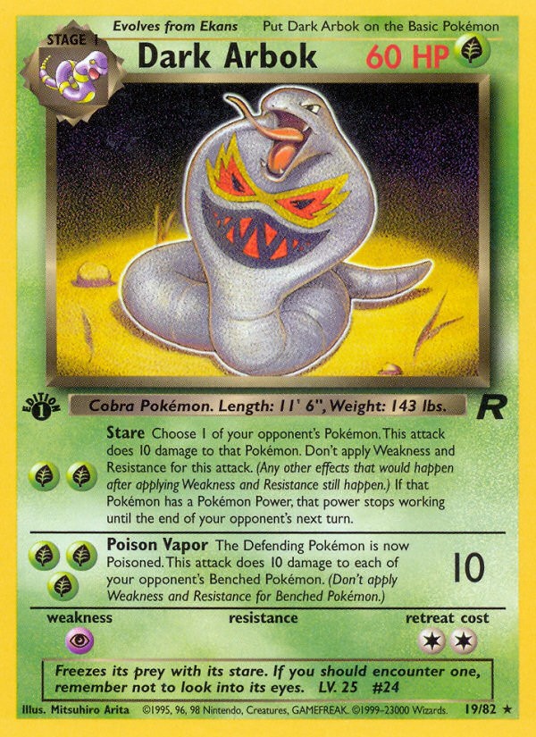 2000 Pokémon Team Rocket 2000 Pokémon Team Rocket #19 trading card