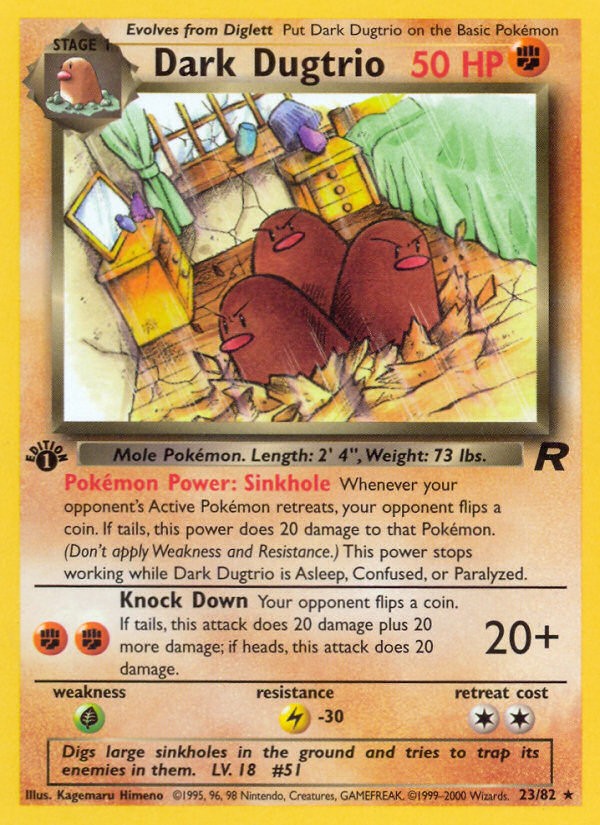2000 Pokémon Team Rocket 2000 Pokémon Team Rocket #23 trading card