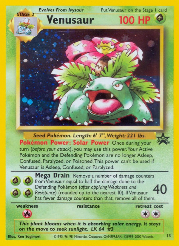 1999 Pokémon Wizards Black Star Promos 1999 Pokémon Wizards Black Star Promos #13 trading card