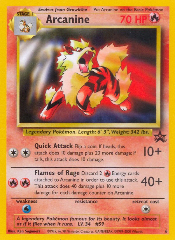 1999 Pokémon Wizards Black Star Promos 1999 Pokémon Wizards Black Star Promos #6 trading card