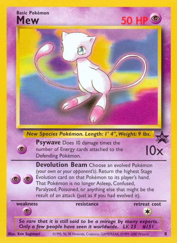 1999 Pokémon Wizards Black Star Promos 1999 Pokémon Wizards Black Star Promos #8 trading card