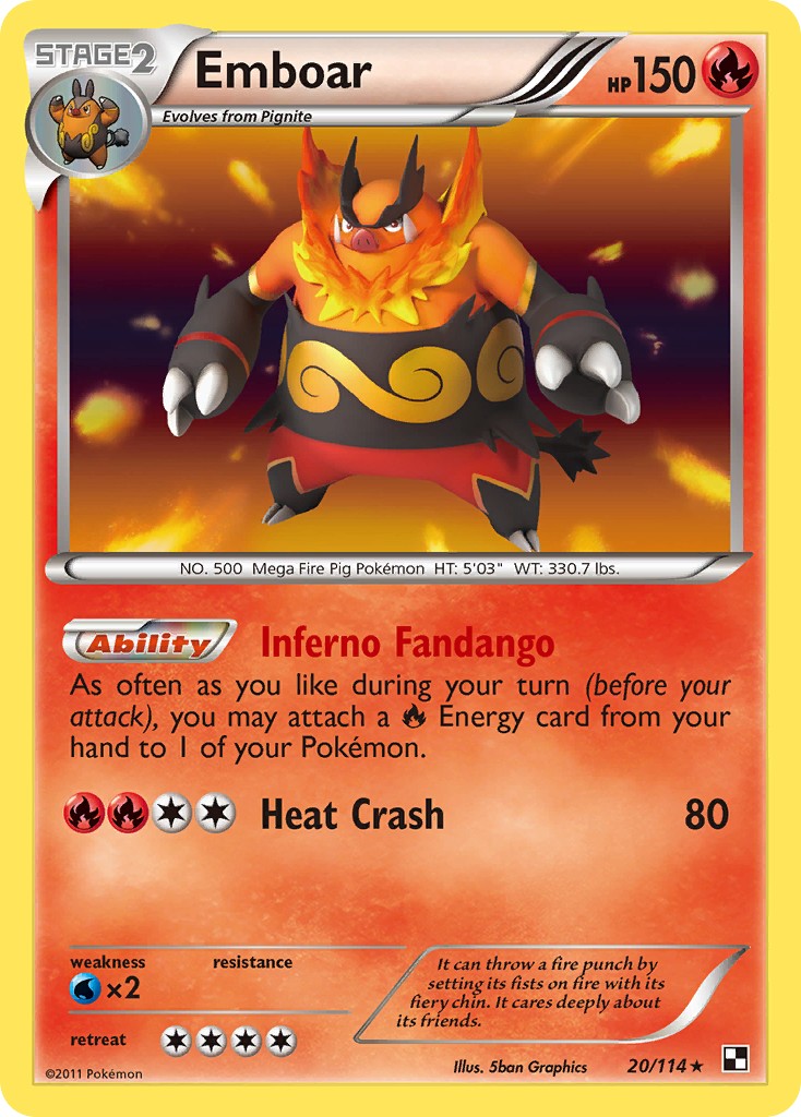 2011 Pokémon Black & White 2011 Pokémon Black & White #20 trading card