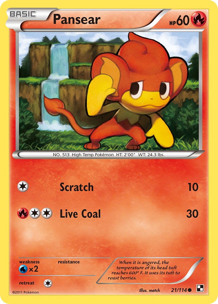 2011 Pokémon Black & White 2011 Pokémon Black & White #21 trading card