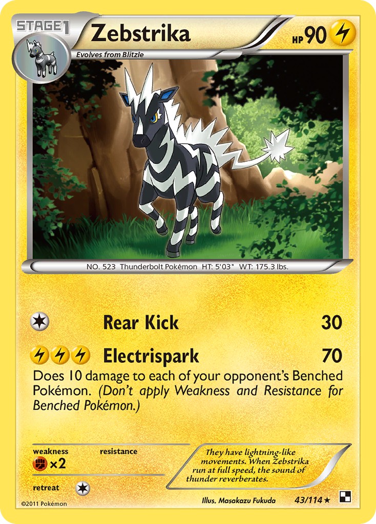 2011 Pokémon Black & White 2011 Pokémon Black & White #43 trading card