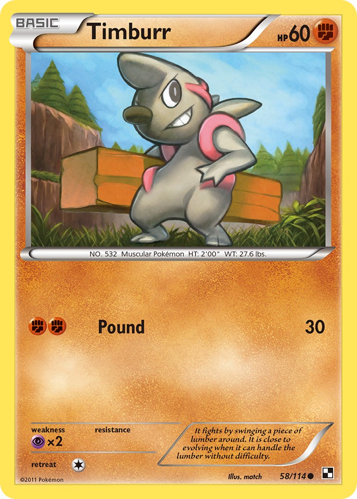 2011 Pokémon Black & White 2011 Pokémon Black & White #58 trading card