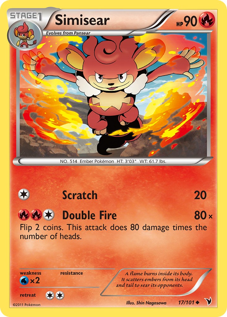 2011 Pokémon Noble Victories 2011 Pokémon Noble Victories #17 trading card
