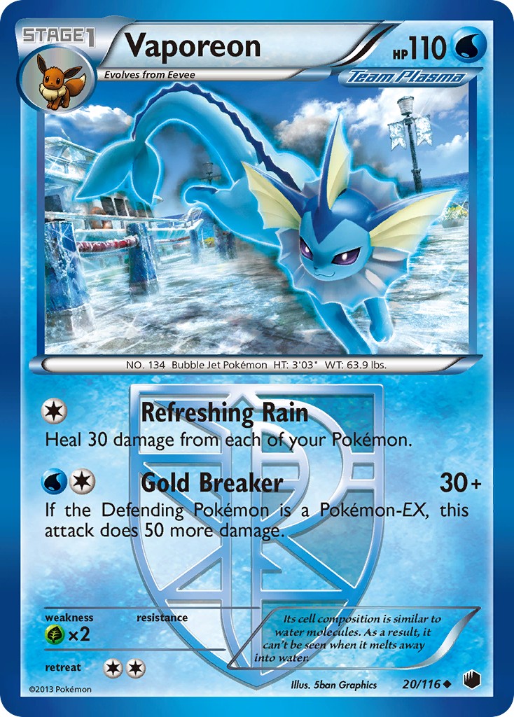 2013 Pokémon Plasma Freeze 2013 Pokémon Plasma Freeze #20 trading card