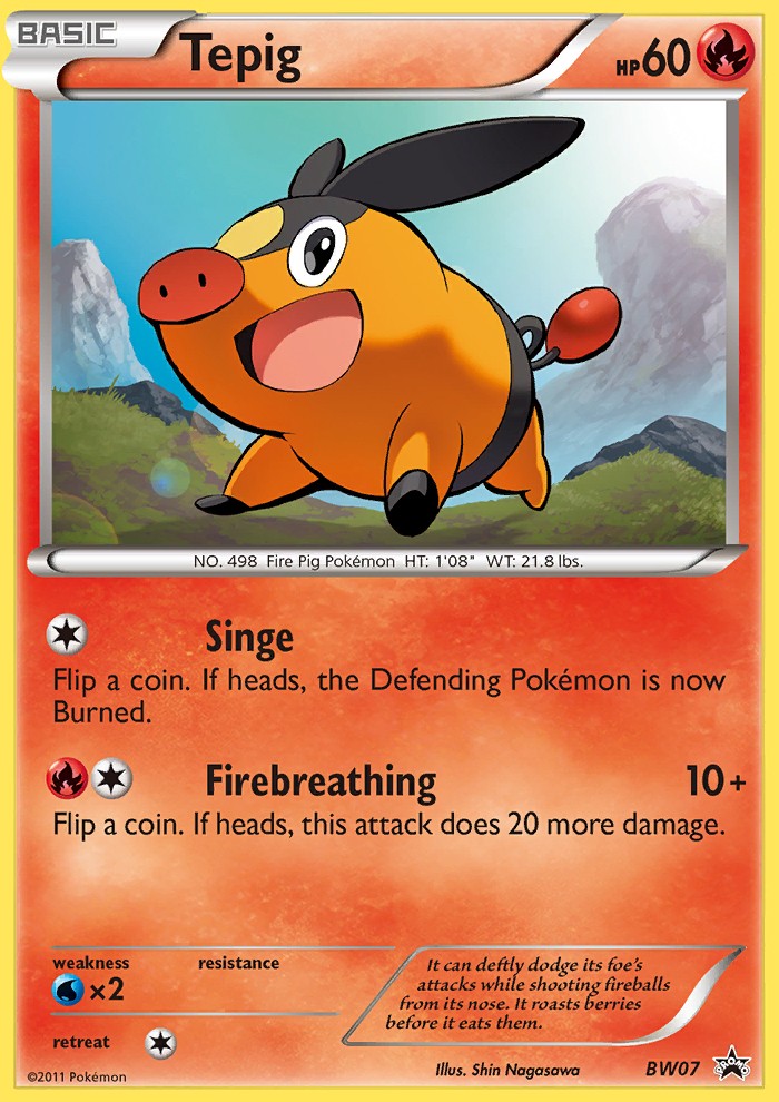 2011 Pokémon BW Black Star Promos 2011 Pokémon BW Black Star Promos #BW07 trading card