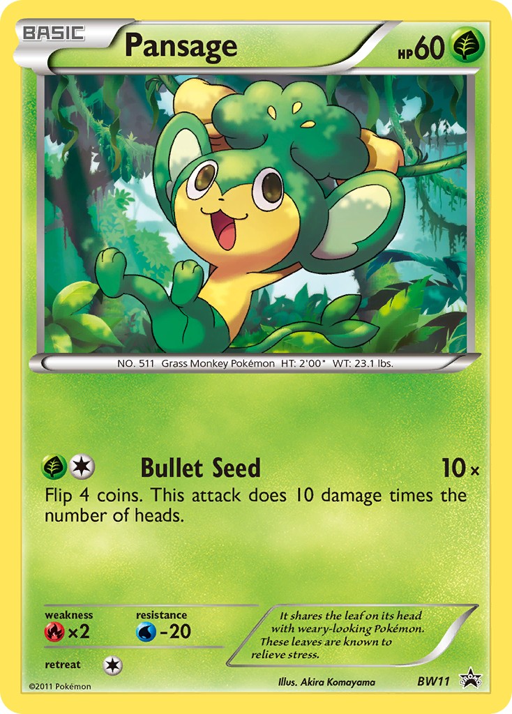 2011 Pokémon BW Black Star Promos 2011 Pokémon BW Black Star Promos #BW11 trading card