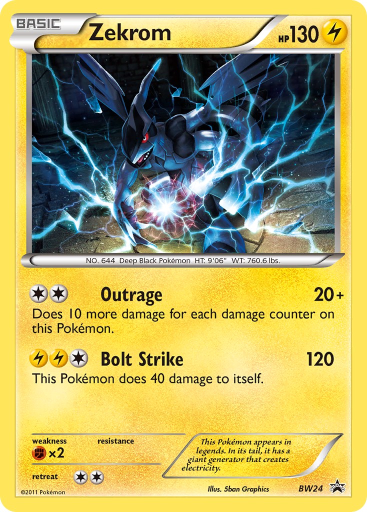 2011 Pokémon BW Black Star Promos 2011 Pokémon BW Black Star Promos #BW24 trading card