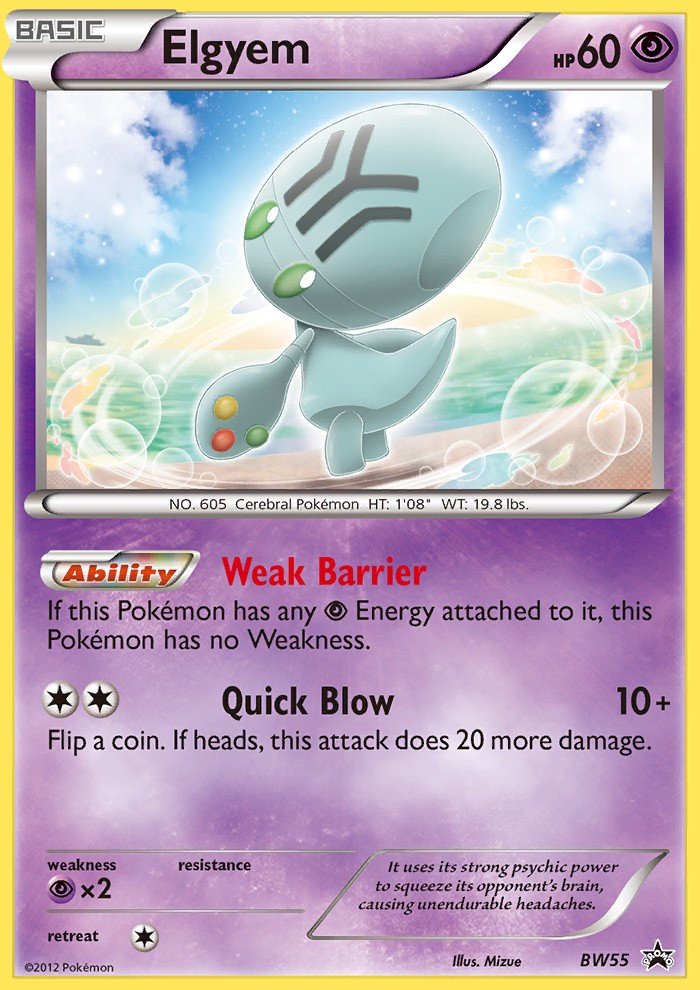 2011 Pokémon BW Black Star Promos 2011 Pokémon BW Black Star Promos #BW55 trading card