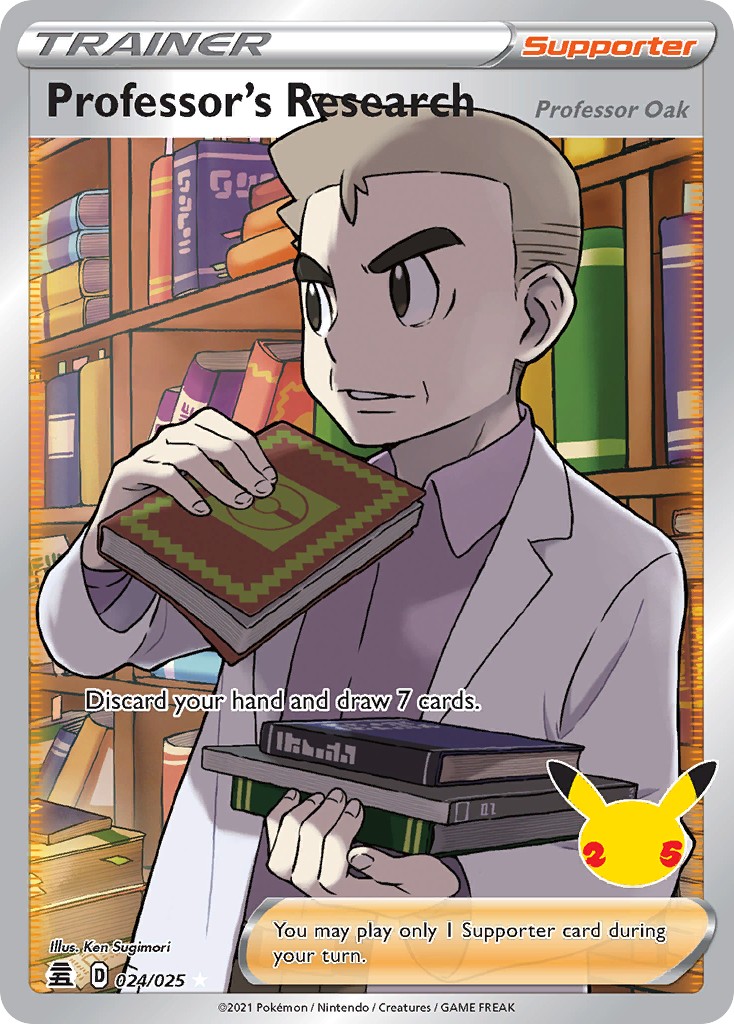 Professor's Research (Professor Oak) (Ultra Rare · Holo) · 2021 · Celebrations