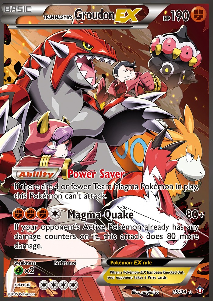 Team Magma's Groudon-EX - Image 1