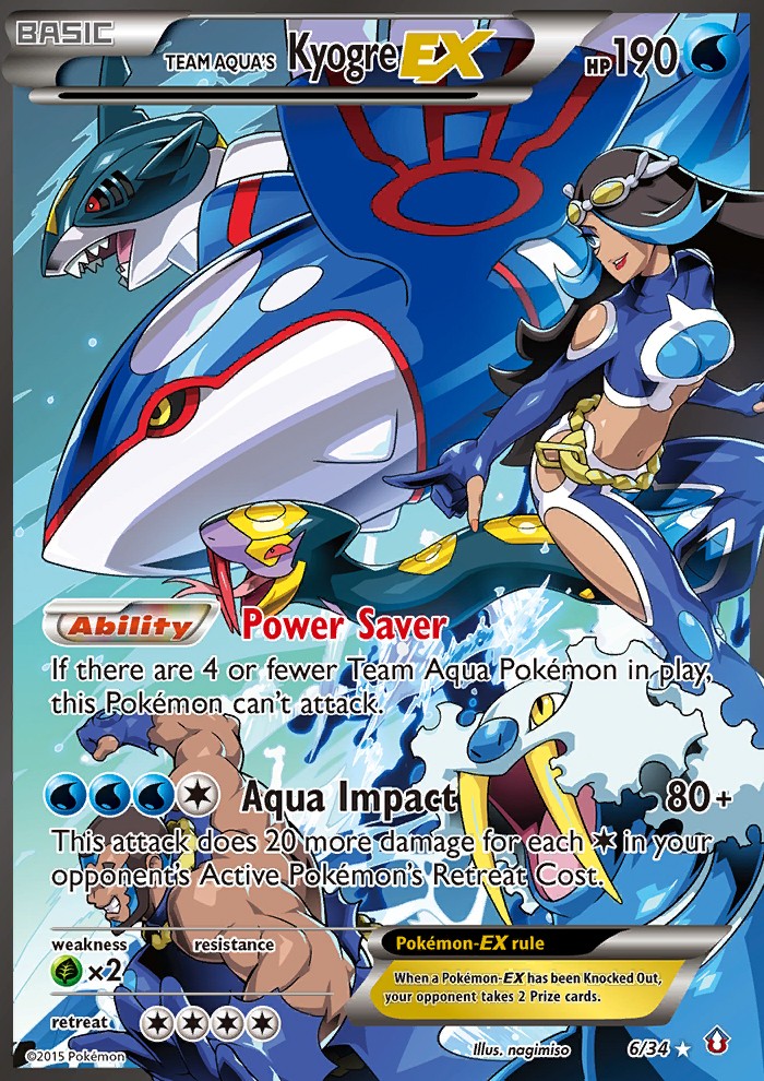 Team Aqua's Kyogre-EX (Ultra Rare · Holo)