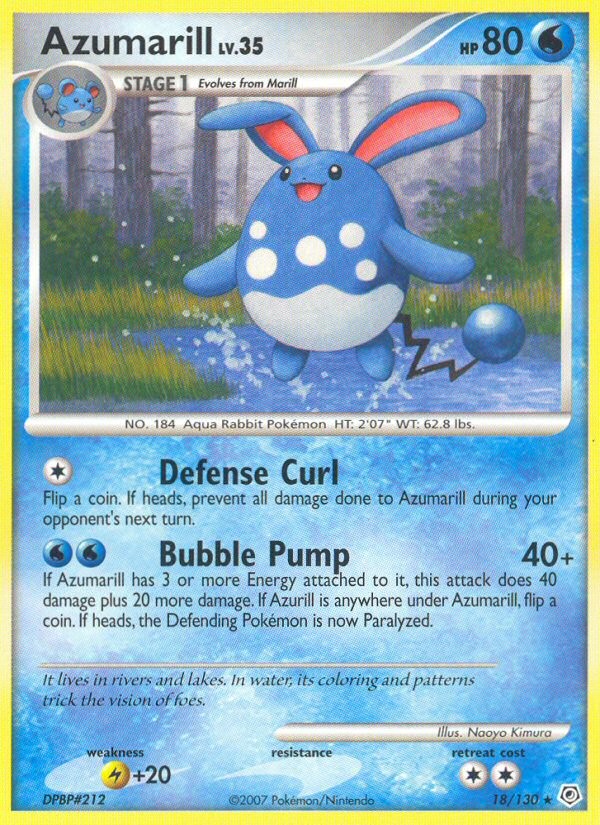 2007 Pokémon Diamond & Pearl 2007 Pokémon Diamond & Pearl #18 trading card