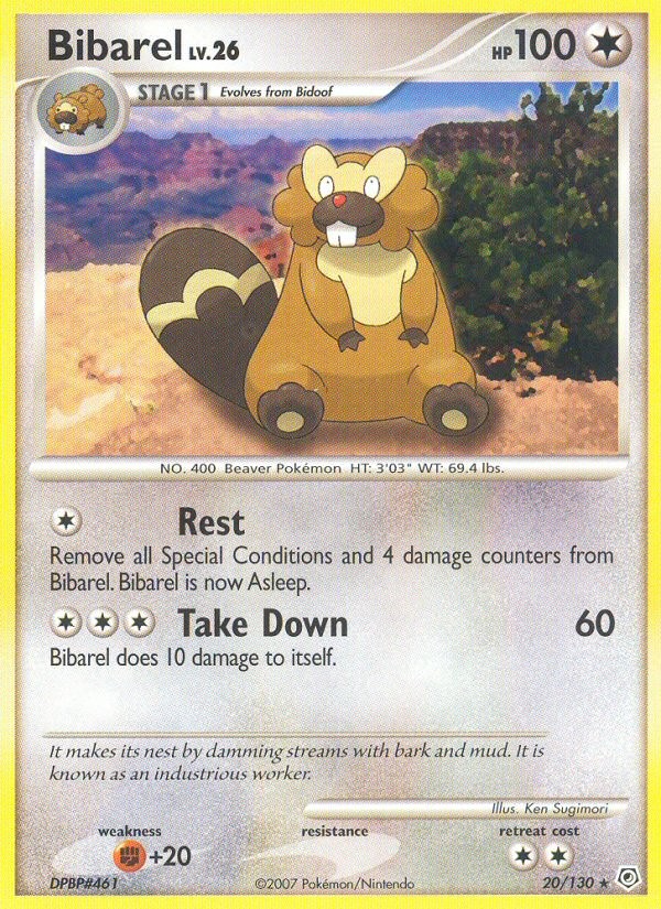 2007 Pokémon Diamond & Pearl 2007 Pokémon Diamond & Pearl #20 trading card
