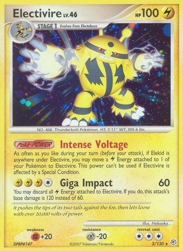 2007 Pokémon Diamond & Pearl 2007 Pokémon Diamond & Pearl #3 trading card