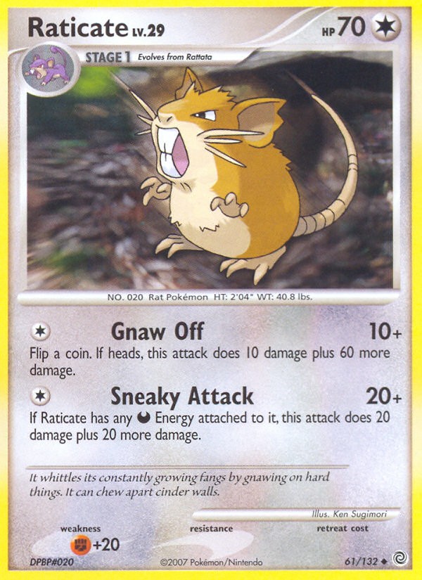 2007 Pokémon Secret Wonders 2007 Pokémon Secret Wonders #61 trading card