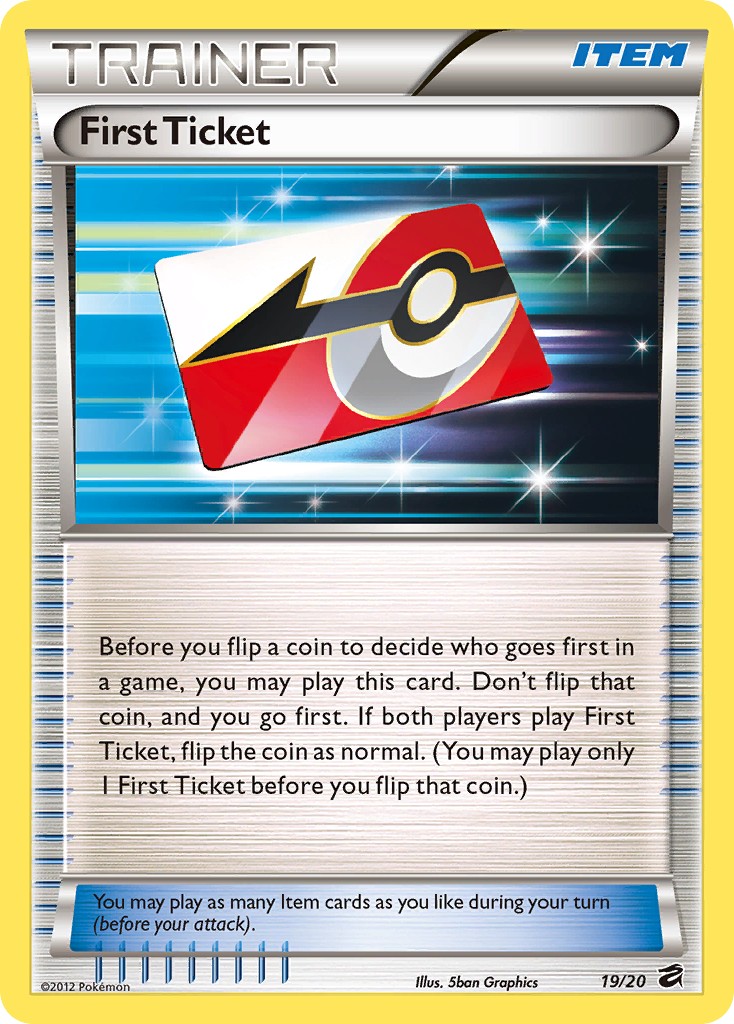2012 Pokémon Dragon Vault First Ticket #19 trading card