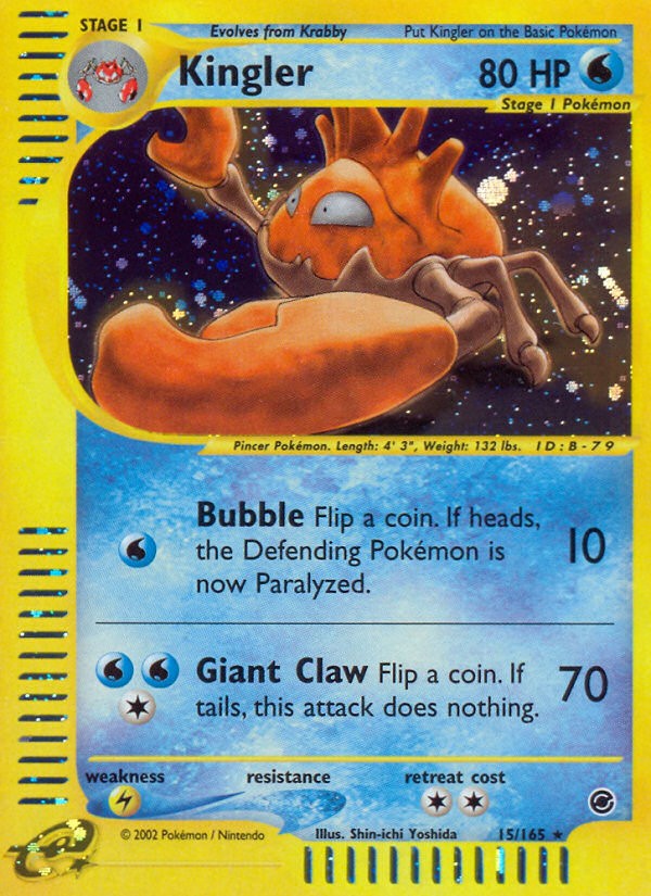2002 Pokémon Expedition Base Set 2002 Pokémon Expedition Base Set #15 trading card