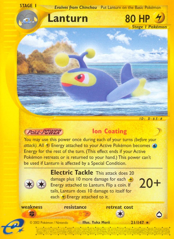 2003 Pokémon Aquapolis 2003 Pokémon Aquapolis #21 trading card