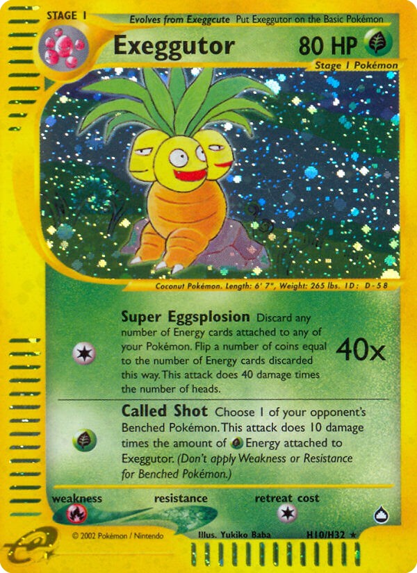 2003 Pokémon Aquapolis 2003 Pokémon Aquapolis #H10 trading card