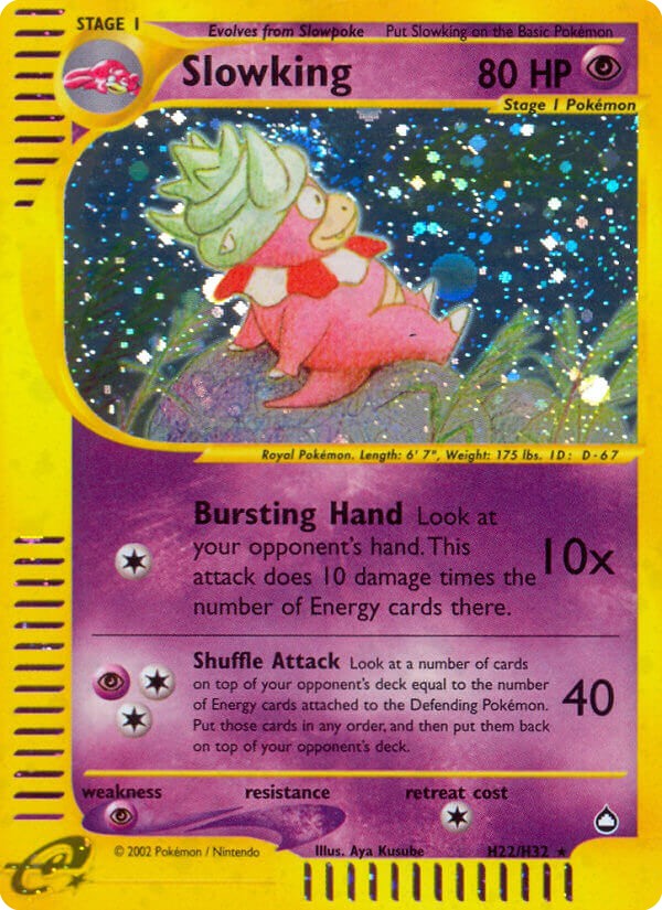 2003 Pokémon Aquapolis 2003 Pokémon Aquapolis #H22 trading card