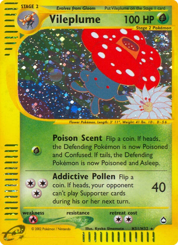 2003 Pokémon Aquapolis 2003 Pokémon Aquapolis #H31 trading card