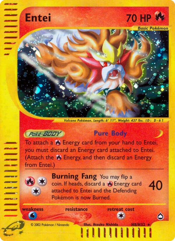 2003 Pokémon Aquapolis 2003 Pokémon Aquapolis #H8 trading card