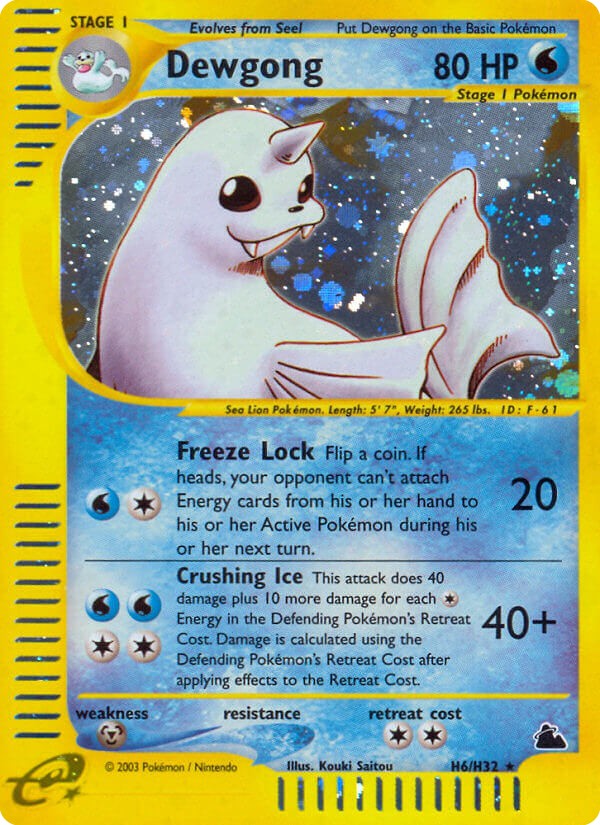2003 Pokémon Skyridge 2003 Pokémon Skyridge #H6 trading card