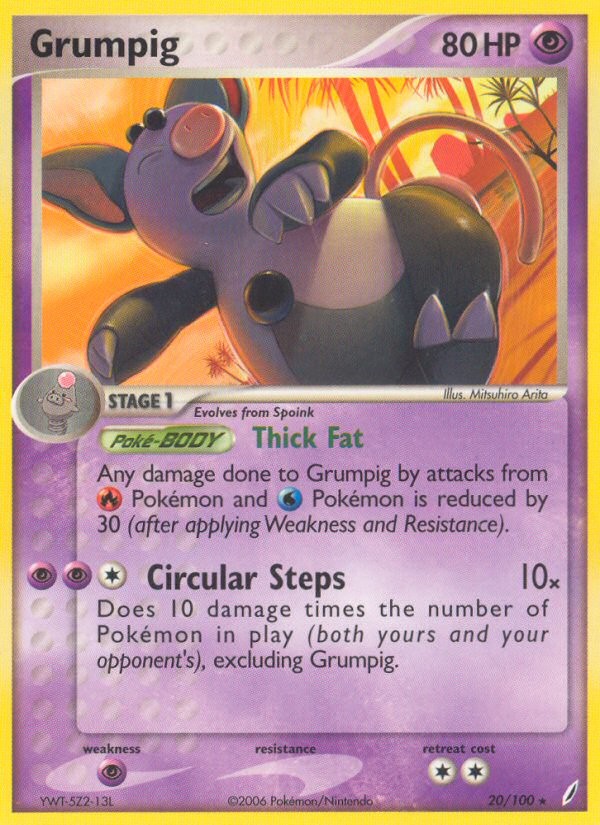 2006 Pokémon Crystal Guardians 2006 Pokémon Crystal Guardians #20 trading card