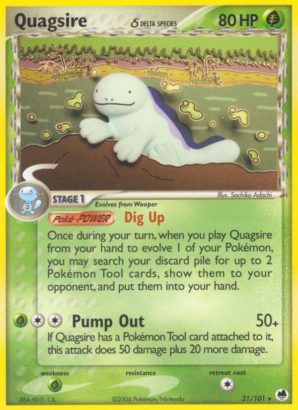 2006 Pokémon Dragon Frontiers 2006 Pokémon Dragon Frontiers #21 trading card