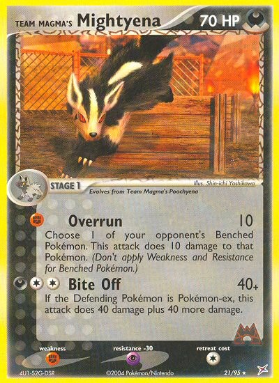 2004 Pokémon Team Magma vs Team Aqua 2004 Pokémon Team Magma vs Team Aqua #21 trading card