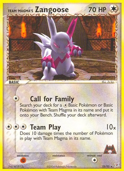 Team Magma's Zangoose - Image 1