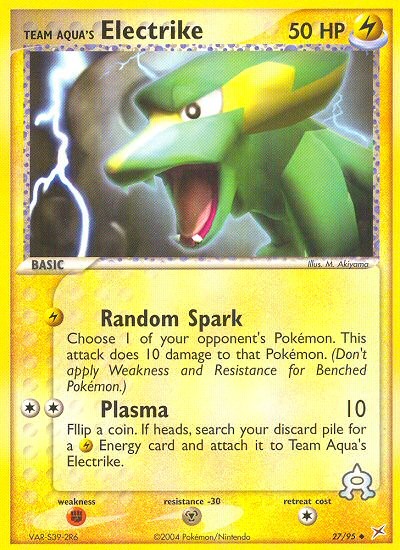 2004 Pokémon Team Magma vs Team Aqua 2004 Pokémon Team Magma vs Team Aqua #27 trading card