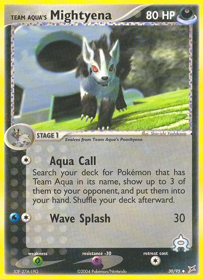 2004 Pokémon Team Magma vs Team Aqua 2004 Pokémon Team Magma vs Team Aqua #30 trading card