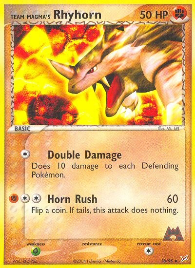 2004 Pokémon Team Magma vs Team Aqua 2004 Pokémon Team Magma vs Team Aqua #38 trading card