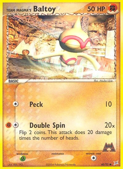 2004 Pokémon Team Magma vs Team Aqua 2004 Pokémon Team Magma vs Team Aqua #60 trading card