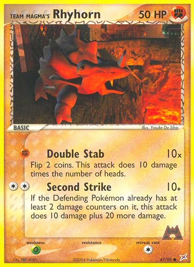 Team Magma's Rhyhorn - Image 1