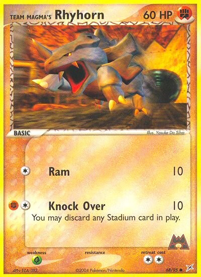 Team Magma's Rhyhorn - Image 1