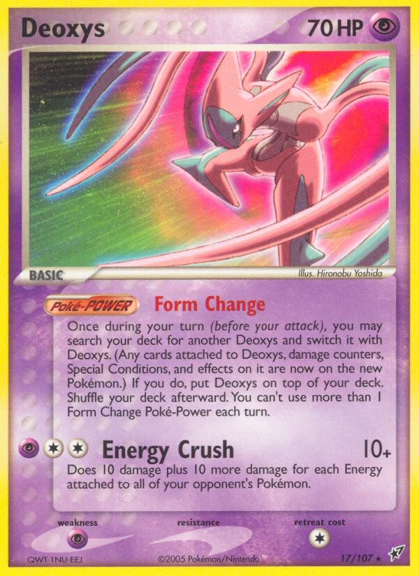 2005 Pokémon Deoxys 2005 Pokémon Deoxys #17 trading card