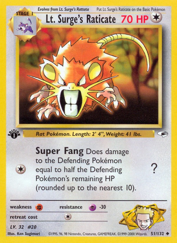 Lt. Surge's Raticate - Image 1