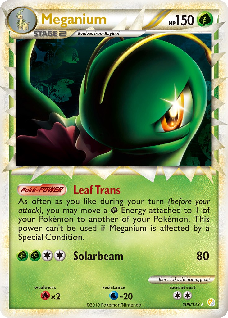 Meganium (Rare Prime · Holo) · 2010 · HeartGold & SoulSilver