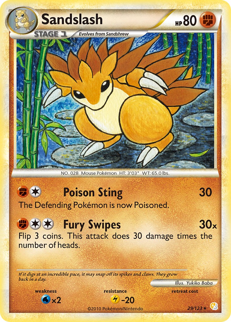 2010 Pokémon HeartGold & SoulSilver 2010 Pokémon HeartGold & SoulSilver #29 trading card