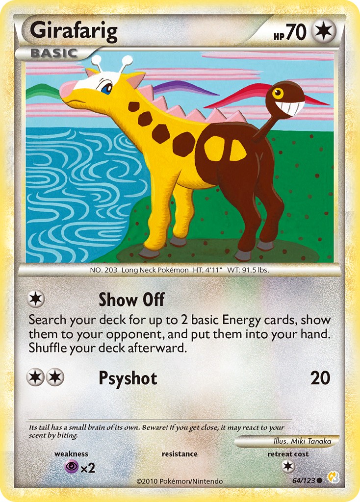 2010 Pokémon HeartGold & SoulSilver 2010 Pokémon HeartGold & SoulSilver #64 trading card