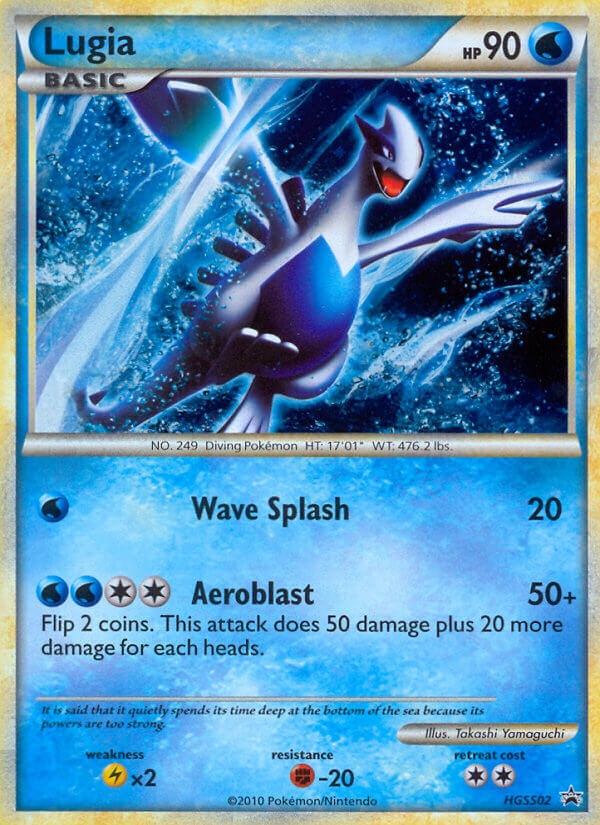 2010 Pokémon HGSS Black Star Promos Lugia #HGSS02 trading card