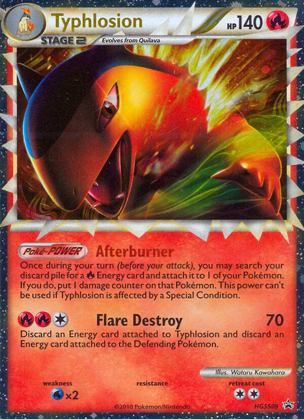 2010 Pokémon HGSS Black Star Promos Typhlosion #HGSS09 trading card